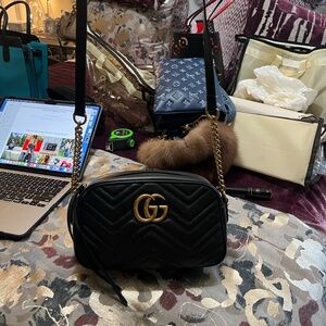 Gucci GG Marmont Shoulder Bag Black